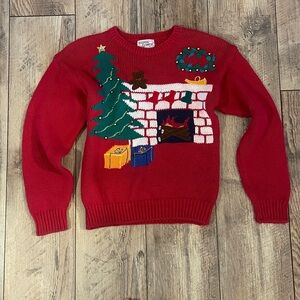 Festive Red Christmas Sweater